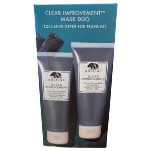 NWT Set of 2 Origins Clear Improvement Active Charcoal Mask